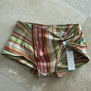 Frankies Bikinis x Hailee Steinfeld: Jolanda Hipster Bikini Bottom- Disco Yellow